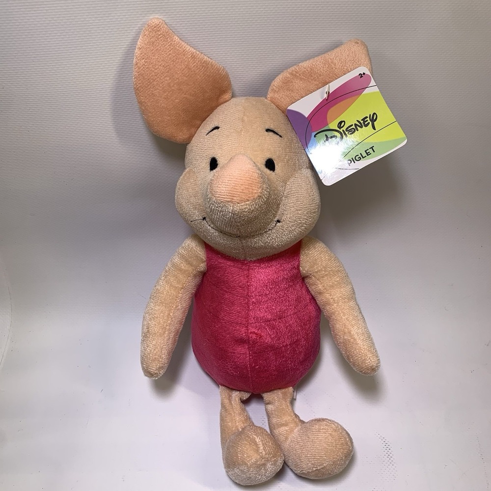 Disney Winnie The Pooh Piglet Plush Toy 10 Inch Just Play NWT New Collectible